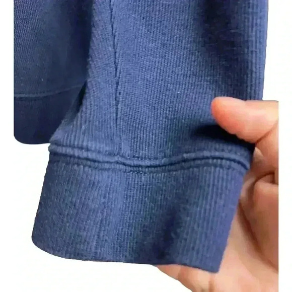 Lauren Ralph Lauren Embroidered Logo Plaid Collared Gold Buttons Sweater Navy - Picture 8 of 11